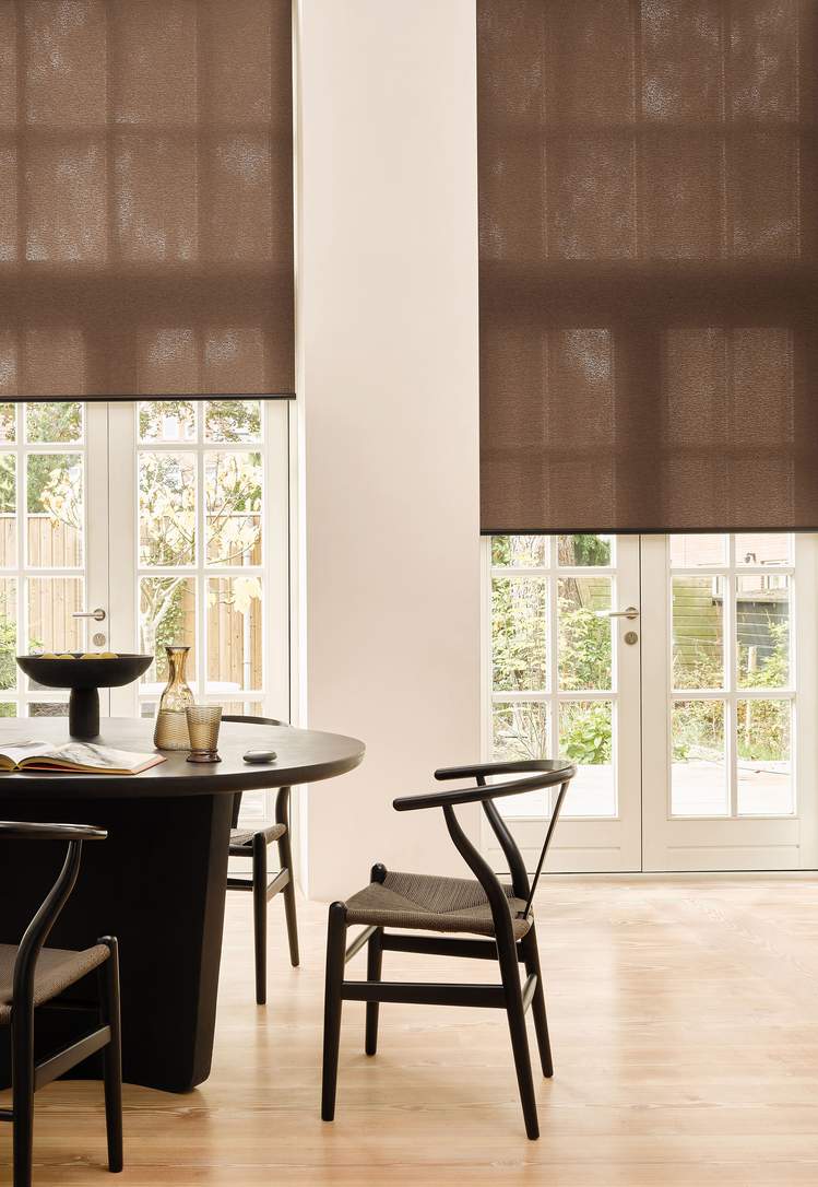 Mønstret rullegardin