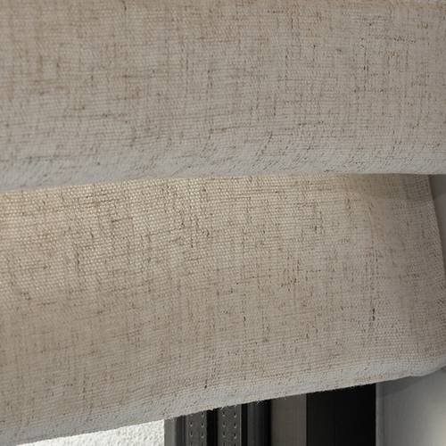 Foldegardin i beige